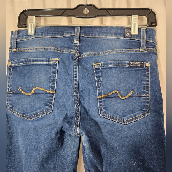 7 For All Mankind The Slim Cigarette Jeans Sz 28 - Picture 7 of 14